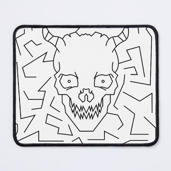 Item preview, Death's labyrinth with horns and maze-like background designed and sold by estebansequeira.