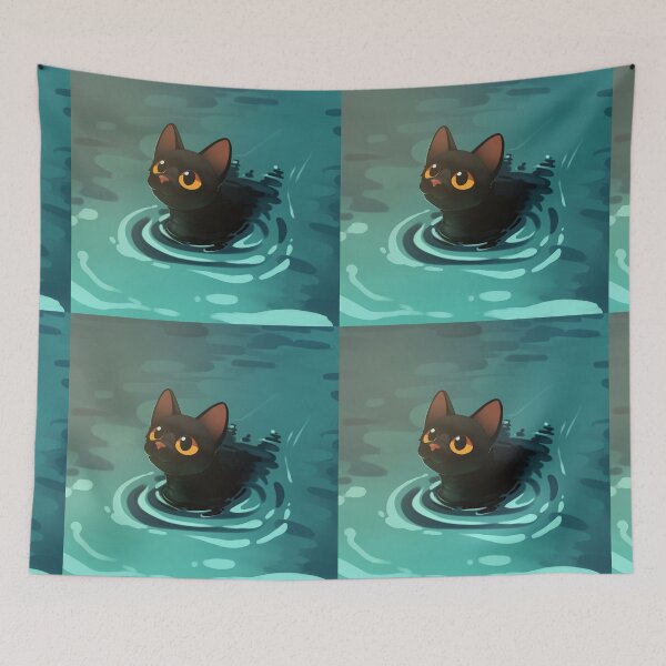 Item preview, flow cat t-shirt designed and sold by KanartMerch.