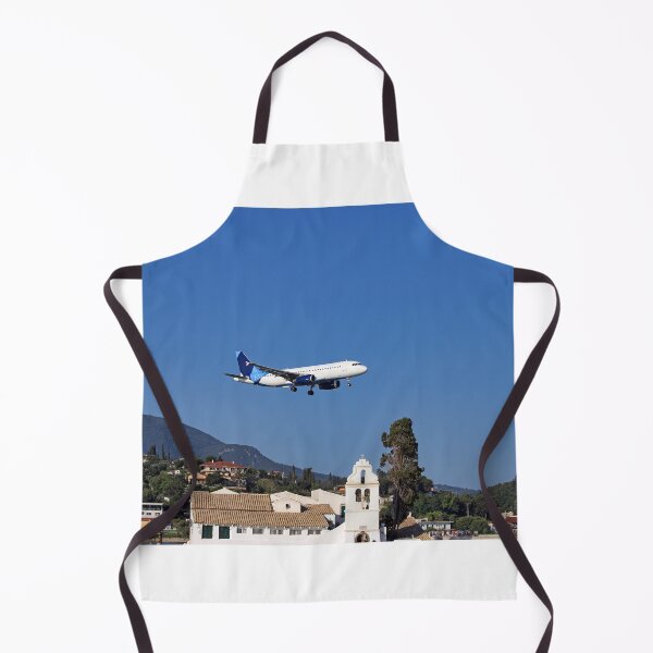 Item preview, The passenger plane is flying over the Vlacherna monastery,Corfu island,Greece designed and sold by goceris.