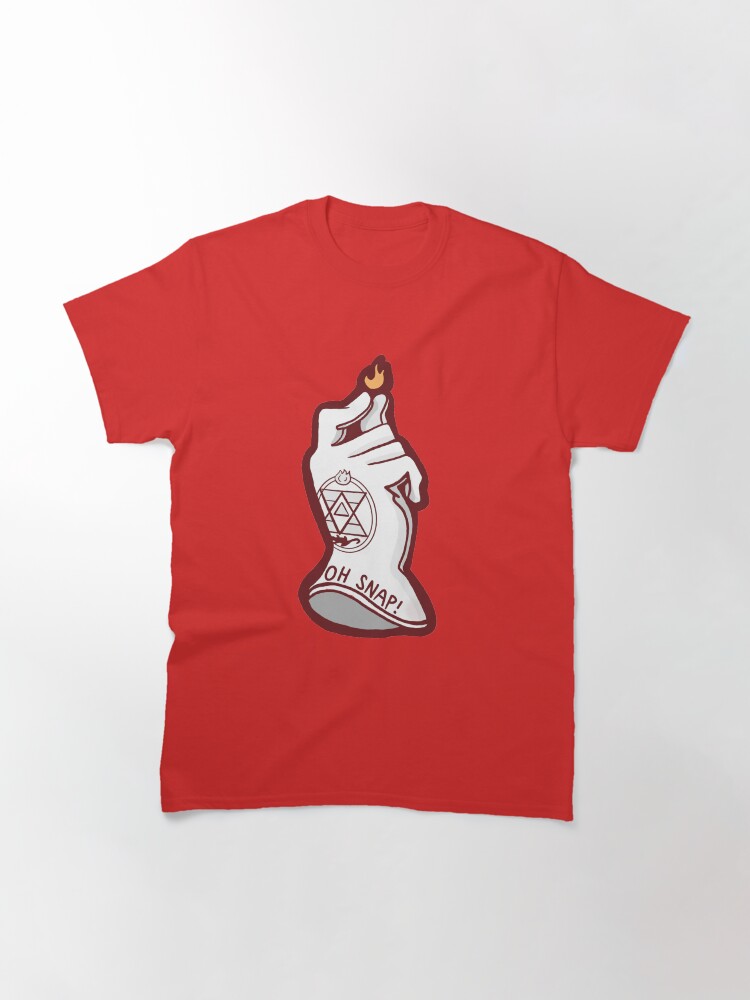 Alternate view of Fullmetal Roy Mustang "OH SNAP!" art Classic T-Shirt