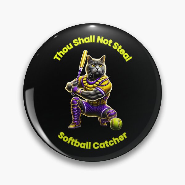 Item preview, Thou Shall Not Steal Softball Catcher designed and sold by TrendsLook.