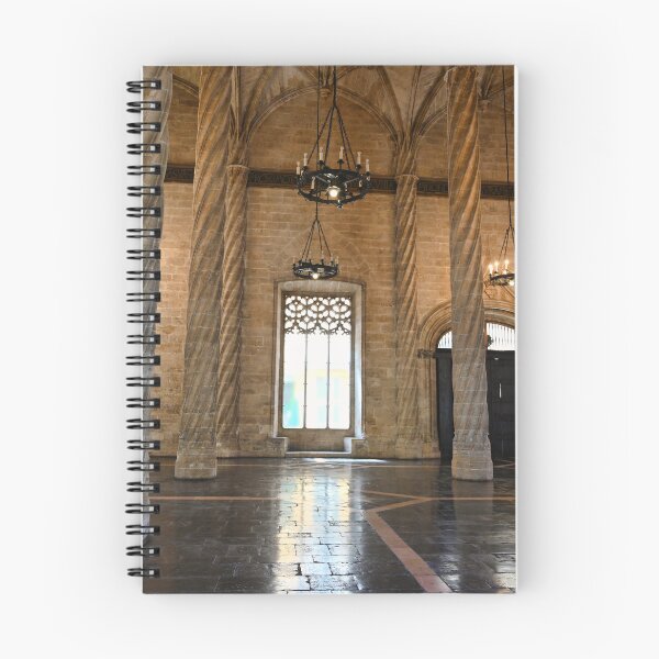 Item preview, The Llotja de la Seda silk market stone columns interior,Valencia,Spain  designed and sold by goceris.