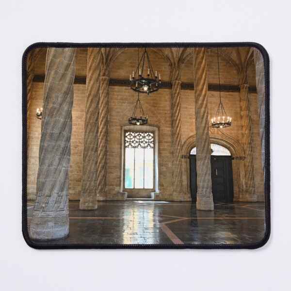 Item preview, The Llotja de la Seda silk market stone columns interior,Valencia,Spain designed and sold by goceris.