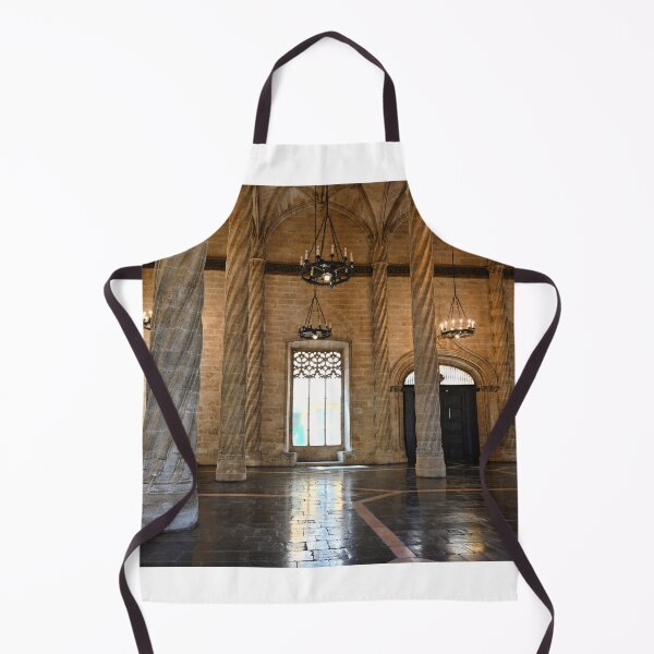 Item preview, The Llotja de la Seda silk market stone columns interior,Valencia,Spain  designed and sold by goceris.