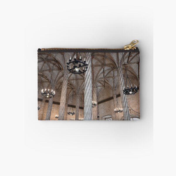 Item preview, The Llotja de la Seda silk market interior,stone columns and lamps,Valencia,Spain  designed and sold by goceris.
