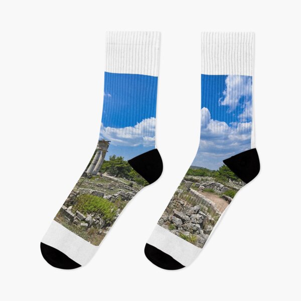 Item preview, The ancient ruins of the gymnasion at the sacred city, sanctuary and healing center of Epidaurus,Peloponnese, Greece,summertime designed and sold by goceris.