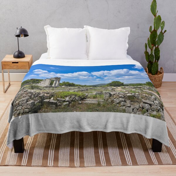 Item preview, The ancient ruins of the gymnasion at the sacred city, sanctuary and healing center of Epidaurus,Peloponnese, Greece,summertime designed and sold by goceris.