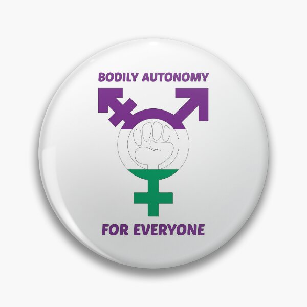 Item preview, Bodily autonomy for everyone suffragette designed and sold by SolidariTea.