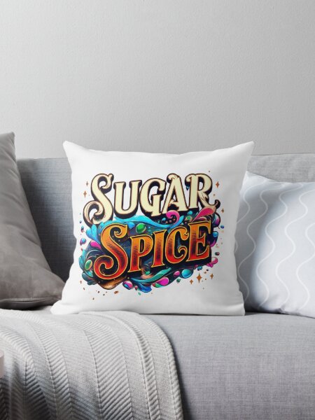 Item preview, Sugar and Spice – Vibrant Typography Art with Colorful Swirls & Fantasy Aesthetic designed and sold by IINSPIRA.