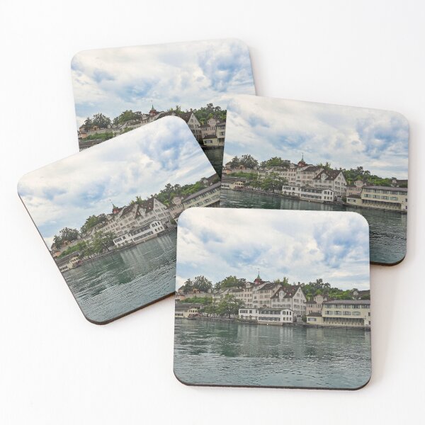 Item preview, St. Peter churchand Lindenhof riverside,Limmet river,old town Zurich, Switzerland designed and sold by goceris.