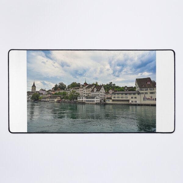 Item preview, St. Peter churchand Lindenhof riverside,Limmet river,old town Zurich, Switzerland designed and sold by goceris.