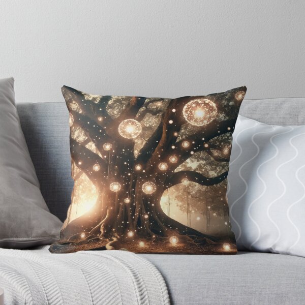 Item preview, The Luminous Tree – Celestial Orbs of Light designed and sold by AbstractAnom.