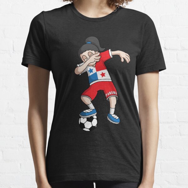 Zazzle Dabbing Dog Panama Soccer Fans Panamanian Flag Foo T-Shirt, Men's, Size: Adult S, Black