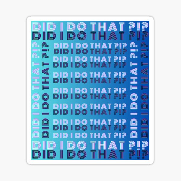 Vista previa del artículo con la obra «"¿Lo hice yo?" Estilo Glitch - Blue Sky Vibes», diseñado y vendido por RisenAgain - Quantum BrainGlitch | Designs.