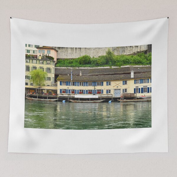 Item preview, Lindenhof riverside,Limmet river,old town Zurich, Switzerland designed and sold by goceris.