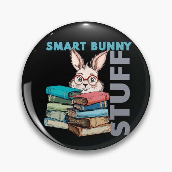 Item preview, Smart bunny stuff. Drawn cute rabbit with books designed and sold by MySciPic.
