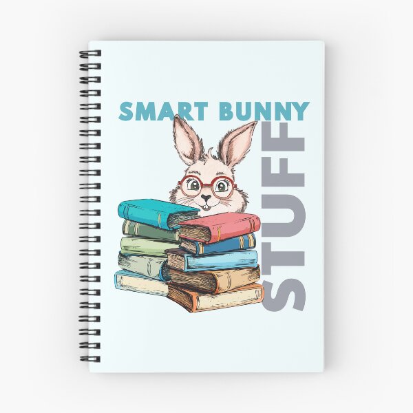 Item preview, Smart bunny stuff. Drawn cute rabbit with books designed and sold by MySciPic.