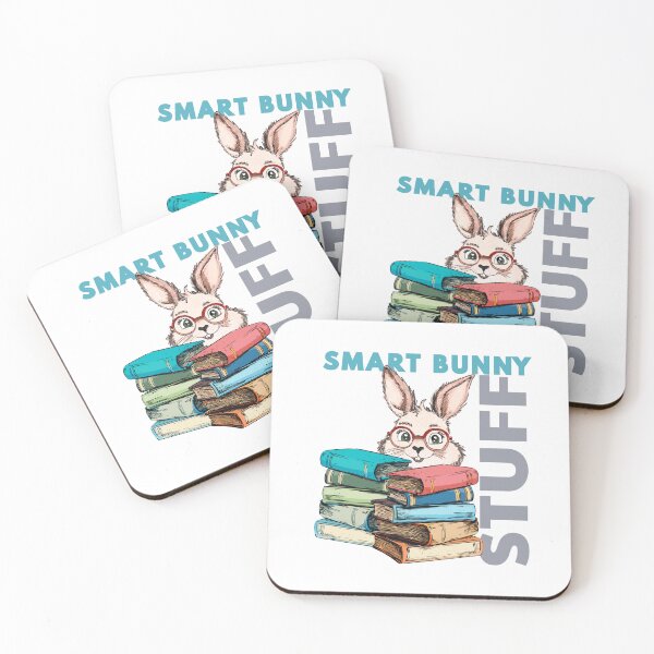 Item preview, Smart bunny stuff. Drawn cute rabbit with books designed and sold by MySciPic.