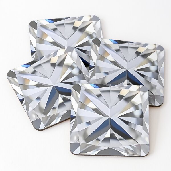 Item preview, Geometric Diamond Texture with Crystal Shine designed and sold by SurfaceCraft Studio.