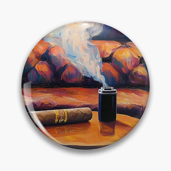 Item preview, Indulge in Sophistication - Cigar Smoke and Relaxation in a Luxurious Lounge Abstract Digital AI Art designed and sold by OlfactoART Studio.