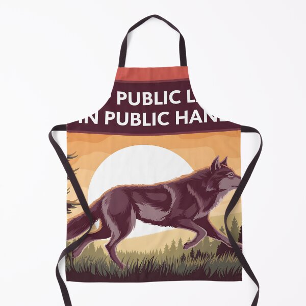 Item preview, Keep Public Lands in Public Hands-Running Wolf  designed and sold by ACuriousshoppe.