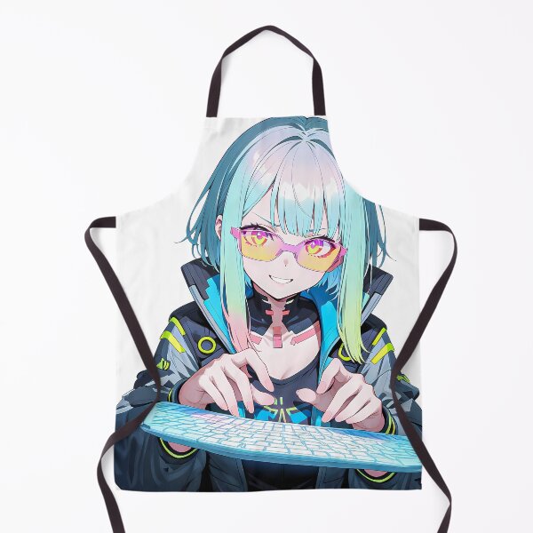Item preview, Cyberpunk Hacker Girl – Neon Tech Aesthetic designed and sold by LunattaStore.
