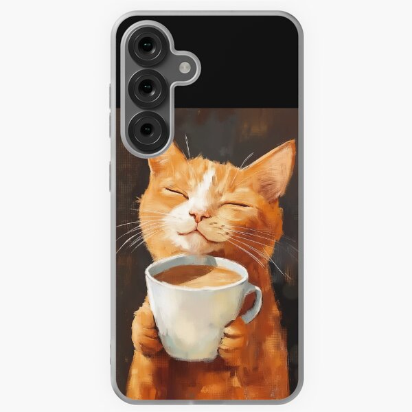 Item preview, A  kitty enjoying a cup of their fave brew designed and sold by FloridaFurworks.