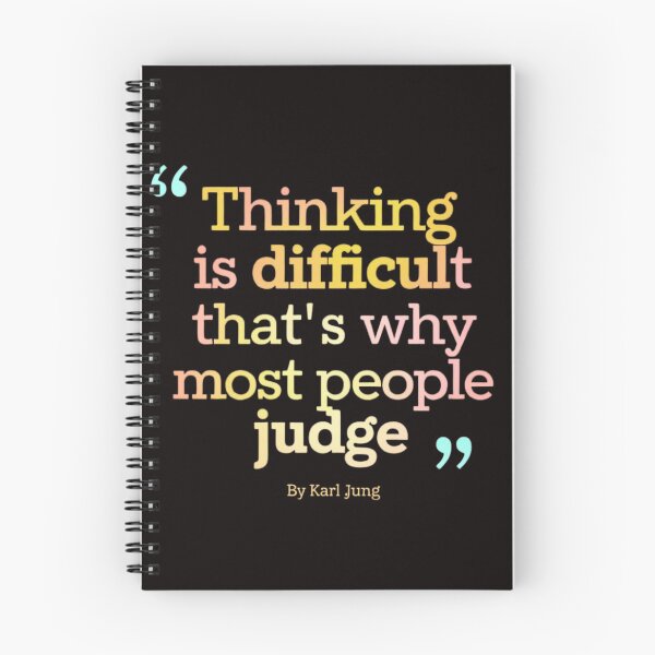 Item preview, 'thinking is difficult that's why most people judge'  designed and sold by aipaint.