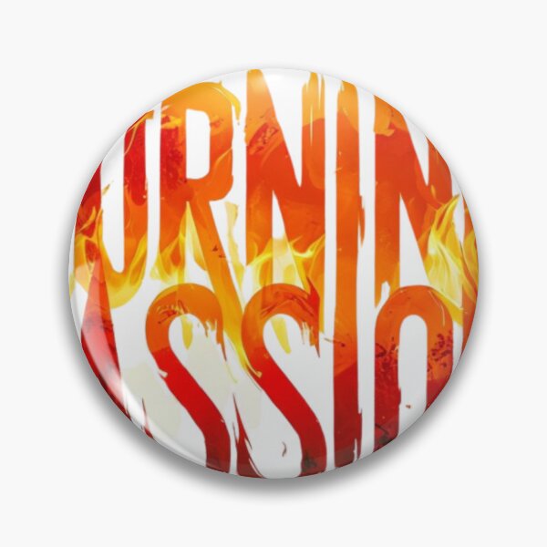Item preview, ? Burning Passion – Fiery Typography Art with Bold & Intense Design designed and sold by IINSPIRA.