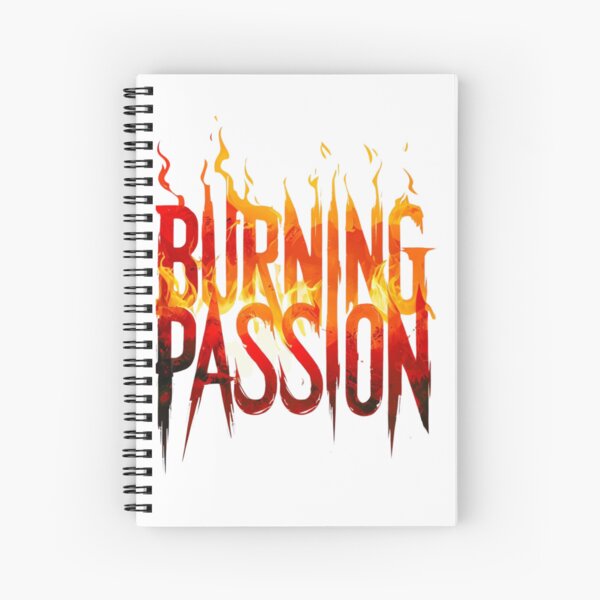 Item preview, ? Burning Passion – Fiery Typography Art with Bold & Intense Design designed and sold by IINSPIRA.