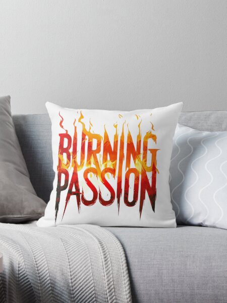 Item preview, ? Burning Passion – Fiery Typography Art with Bold & Intense Design designed and sold by IINSPIRA.