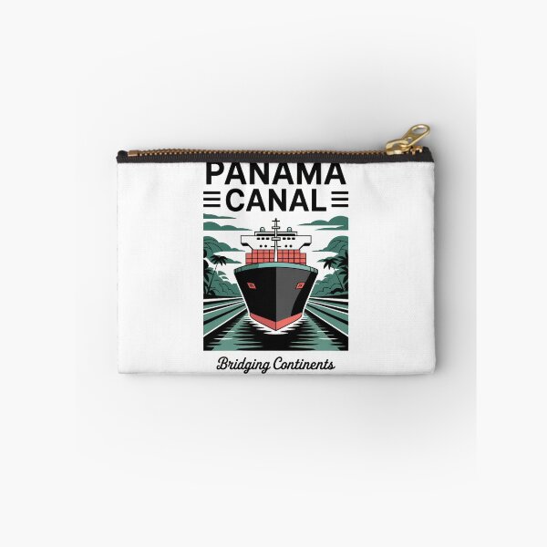 Item preview, Panama Canal – Retro Vintage Cargo Ship Illustration | Bridging Continents designed and sold by pod24.