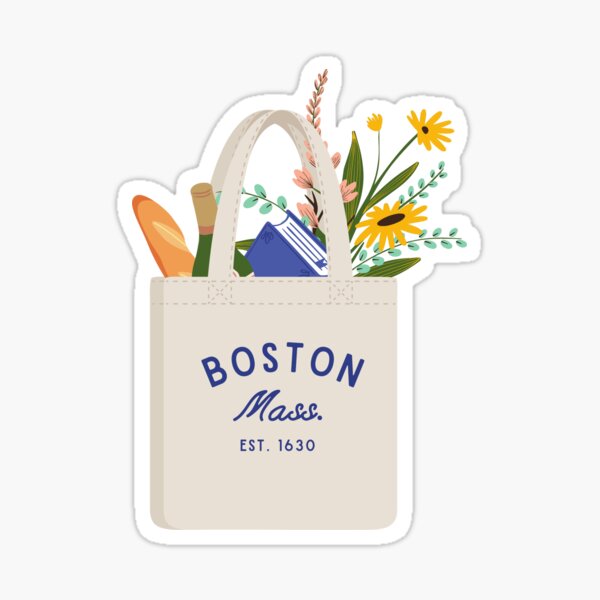 Item preview, Boston tote bag designed and sold by madebymegpie.