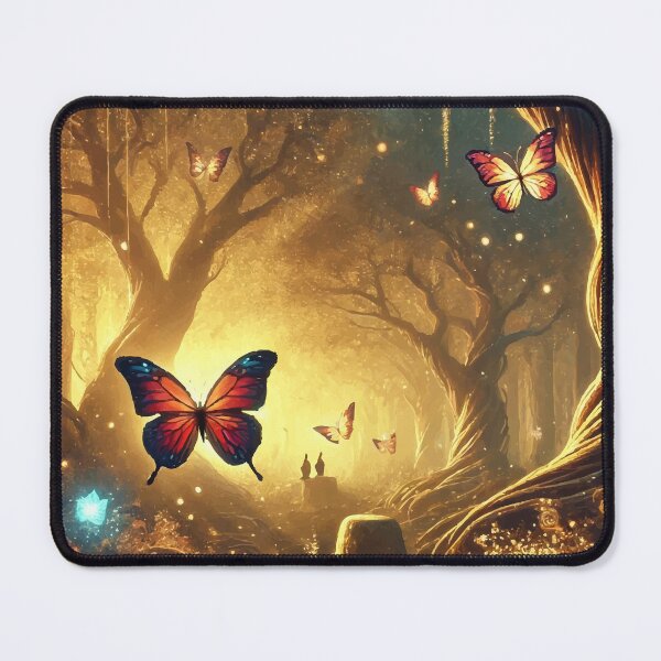 Item preview, The Lumina Grove – Flight of the Crystalwing Butterflies designed and sold by AbstractAnom.