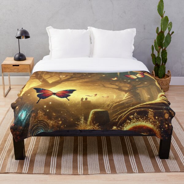 Item preview, El Bosque Luminoso – El vuelo de las mariposas de alas de cristal designed and sold by AbstractAnom.