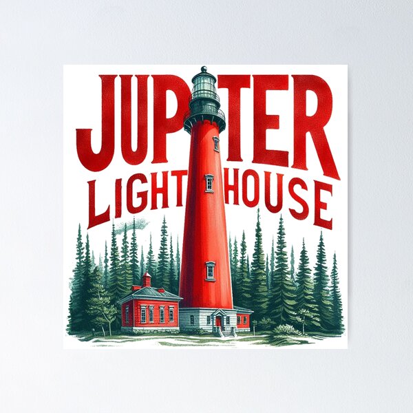 Item preview, Jupiter Lighthouse, Florida Museum Jupiter Lighthouse designed and sold by francous03.