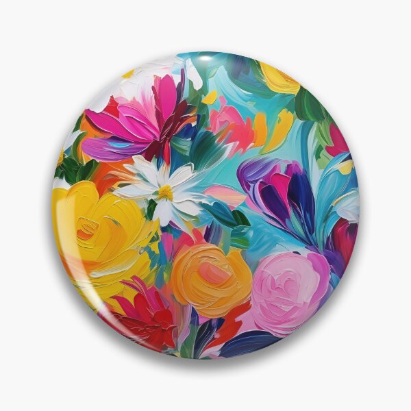 Item preview, Impasto Flowers pattern designed and sold by yumas.