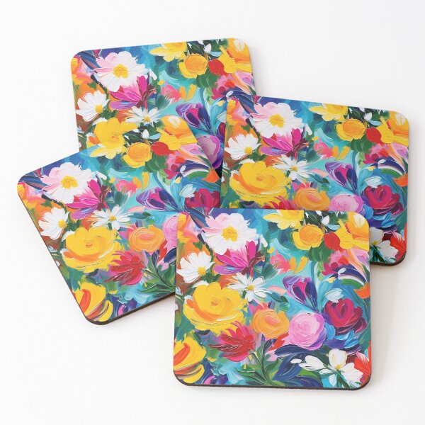 Item preview, Impasto Flowers pattern designed and sold by yumas.