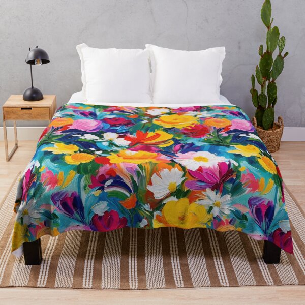 Item preview, Impasto Flowers pattern designed and sold by yumas.