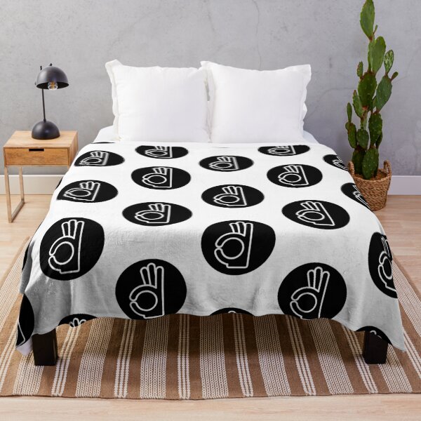 Item preview, Okay sign hand gesture in black and white designed and sold by Jdawnink.