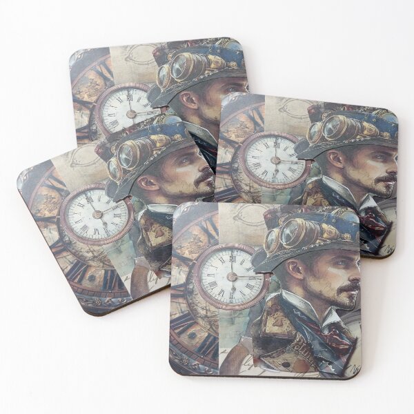 Item preview, Steampunk Gentleman Explorer and clock designed and sold by Koh..