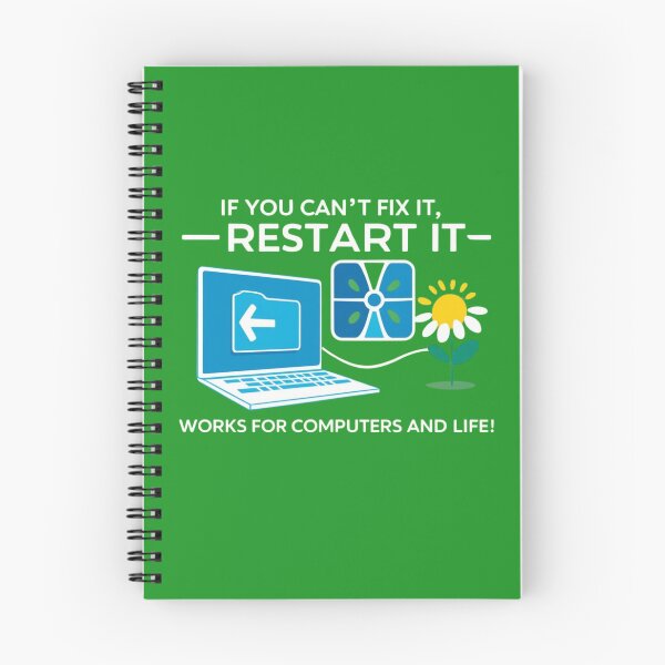 Item preview, Restart and Refresh: Tech Wisdom with a Motivational Twist designed and sold by Coaster Culture Industries.