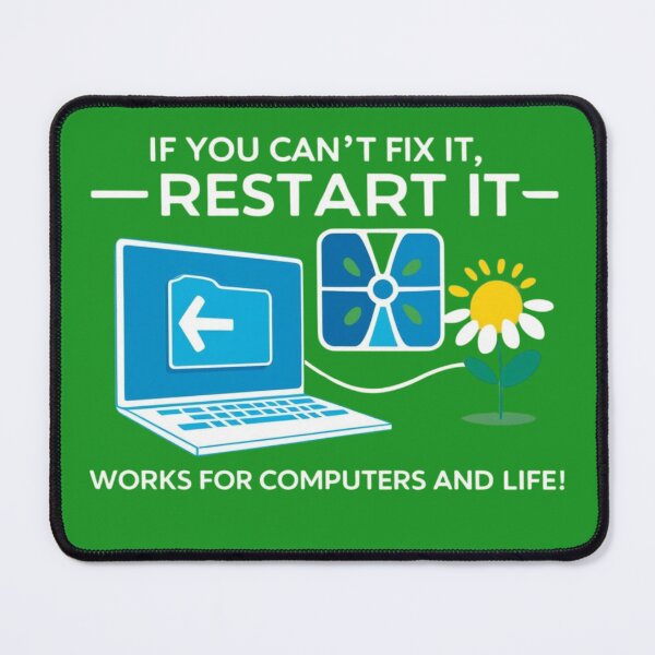 Item preview, Restart and Refresh: Tech Wisdom with a Motivational Twist designed and sold by Coaster Culture Industries.