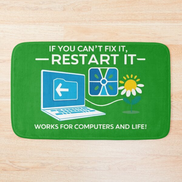 Item preview, Restart and Refresh: Tech Wisdom with a Motivational Twist designed and sold by Coaster Culture Industries.