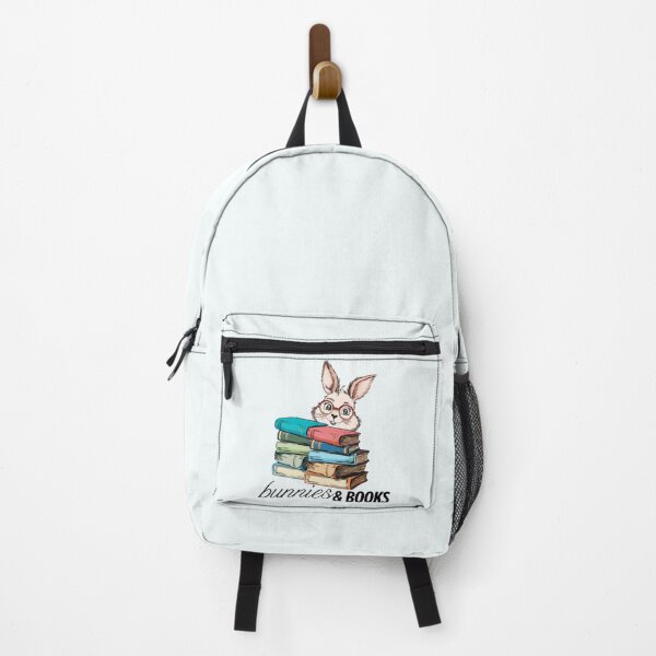 Item preview, Bunnies and books. Drawn smart rabbit with books designed and sold by MySciPic.