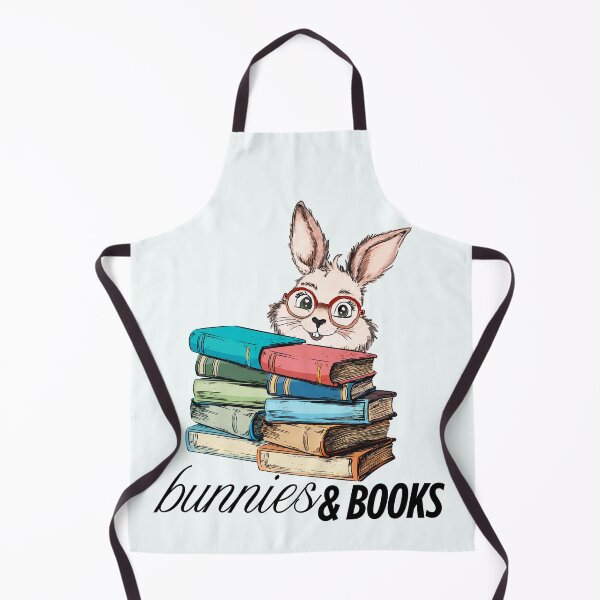 Item preview, Bunnies and books. Drawn smart rabbit with books designed and sold by MySciPic.