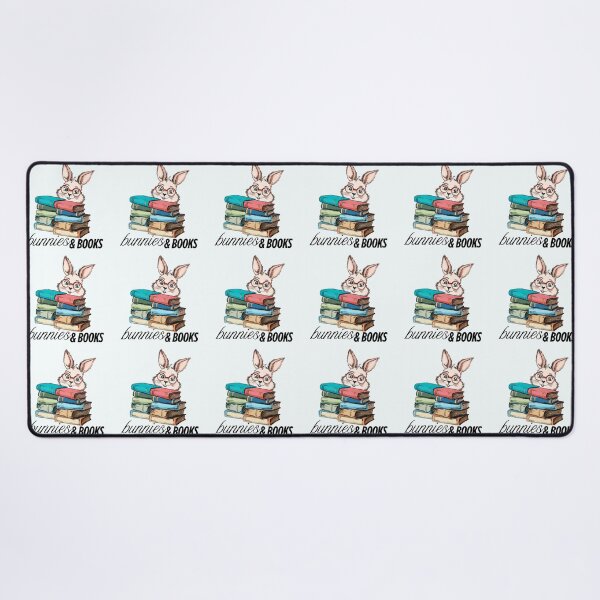 Item preview, Bunnies and books. Drawn smart rabbit with books designed and sold by MySciPic.