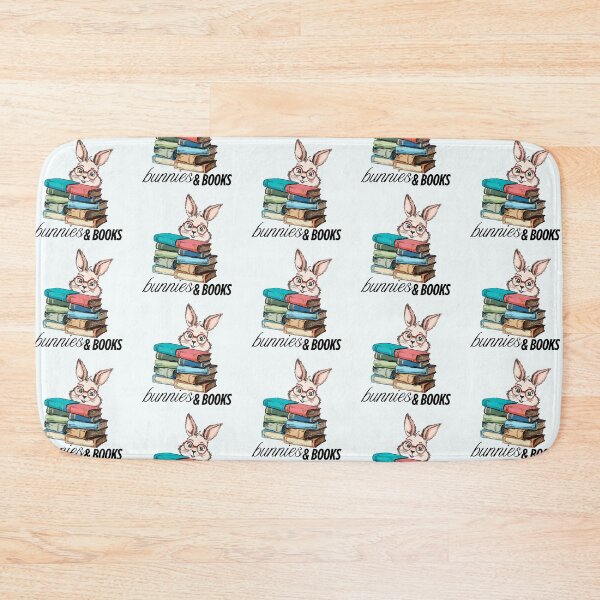 Item preview, Bunnies and books. Drawn smart rabbit with books designed and sold by MySciPic.