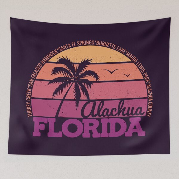 Item preview, Alachua Florida Retro Sunset Local Pride Logo designed and sold by CRHPOD20.