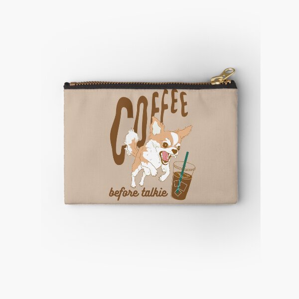Item preview, Coffee before Talkie Angry Long Coated Chihuahua designed and sold by SugarBearShop.